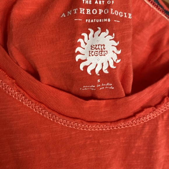 The Art of Anthropologie Sun Keep Women’s Tank Top Small Orange Racer Back Beach - Picture 3 of 6